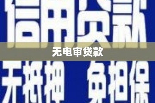 平安无电审贷款