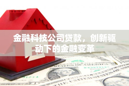 汉阳金融科技公司贷款，创新驱动下的金融变革