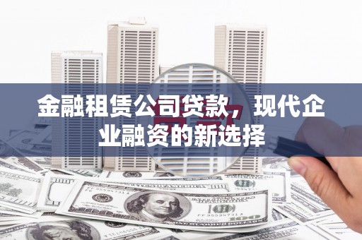 山上金融租赁公司贷款，现代企业融资的新选择