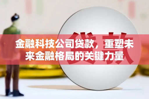 遂昌金融科技公司贷款，重塑未来金融格局的关键力量