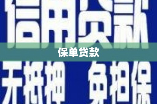 广灵保单贷款