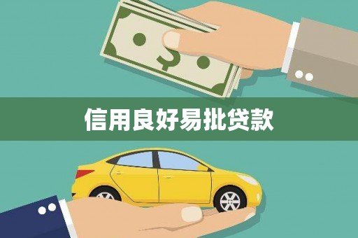 沿河信用良好易批贷款