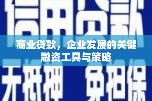 淮上商业贷款，企业发展的关键融资工具与策略