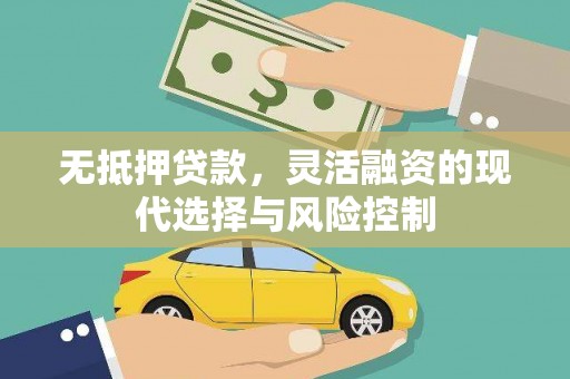 清流无抵押贷款，灵活融资的现代选择与风险控制