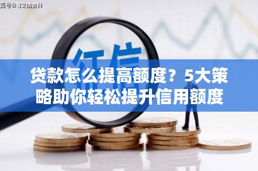 昭化贷款怎么提高额度？5大策略助你轻松提升信用额度