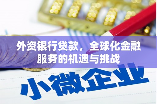 涧西外资银行贷款，全球化金融服务的机遇与挑战
