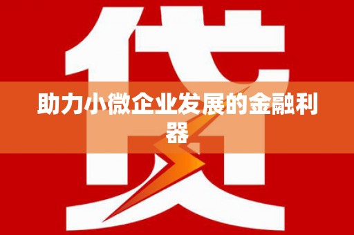 博爱助力小微企业发展的金融利器